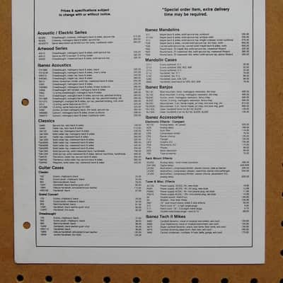 Ibanez Catalog Collection 1980s image 11