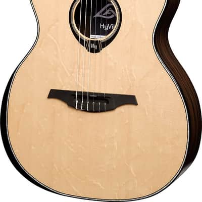 LAG HV50-N-ACE Hyvibe 50 Nylon Auditorium Bevel Cutaway Gloss w/Hybrid Gigbag image 2