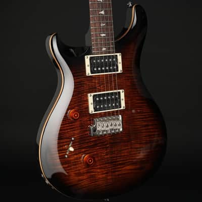 PRS SE Custom 24 Left-Handed in Black Goldburst with Gig Bag #F018117 image 2