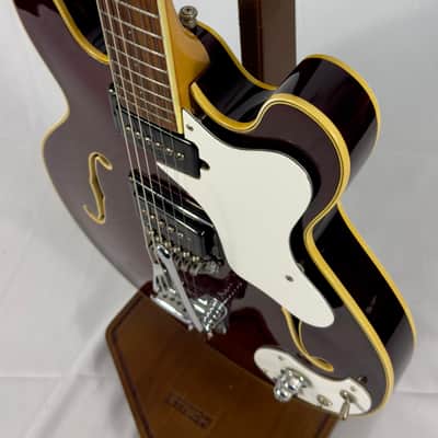Mosrite Celebrity Hollowbody Electric Guitar W/ Case 1967 - Cherry Red image 9
