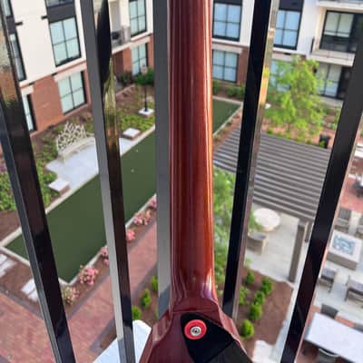 Gibson Flying V Crescent Moon 2002 - Worn Cherry image 7