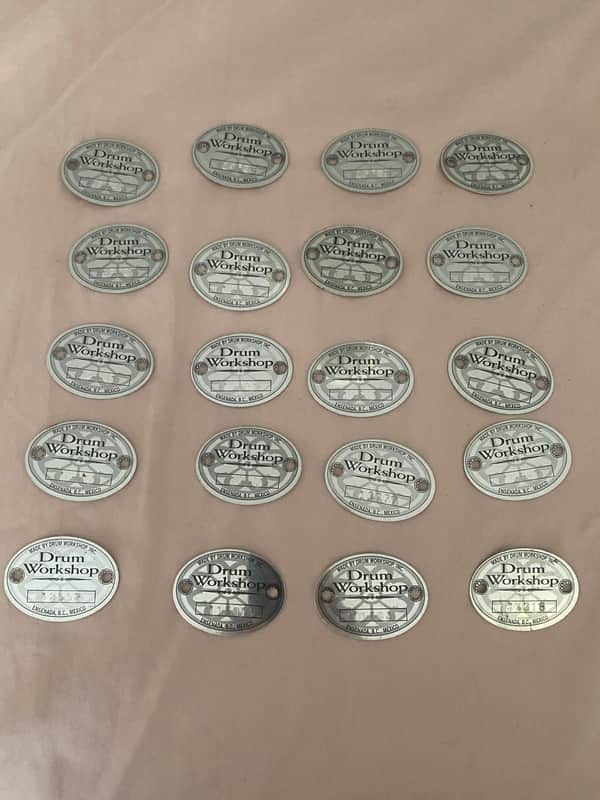 DW Badges - 20 in total for drums image 1