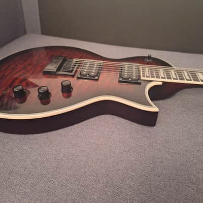 ESP LTD EC-1000 Evertune FM 2018 - Present - Dark Brown Sunburst image 3