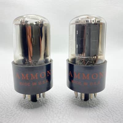 GE / Hammond 6SN7GTB Vintage Preamp Vacuum Tubes Matched Pair Tested USA image 1