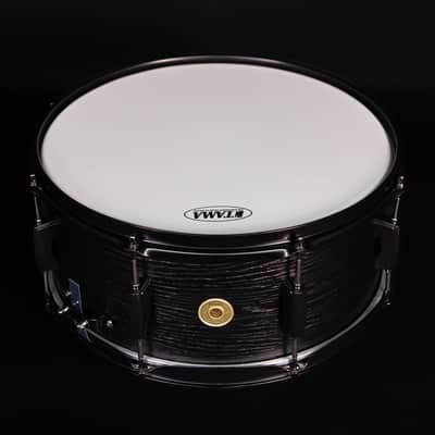 Tama Woodworks 14" x 6.5", 8-Ply Wood Snare, Black Oak Wrap image 2