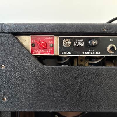 1966 Fender Super Reverb 2-Channel 40W 4x10" Guitar Combo Black Panel image 10