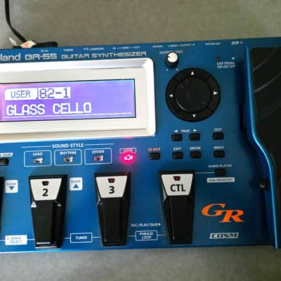 Roland GR-55 S Guitar Synth with GK-2 Pickup 2012 - Present - Blue