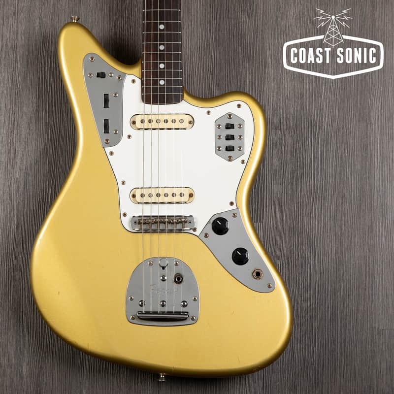 1994 Fender Jaguar '62 Vintage Reissue Shoreline Gold Matching