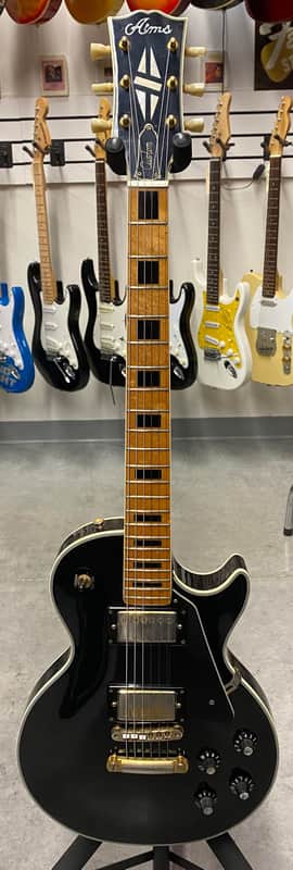 Aims Les Paul Custom Copy 1970s Black image 1
