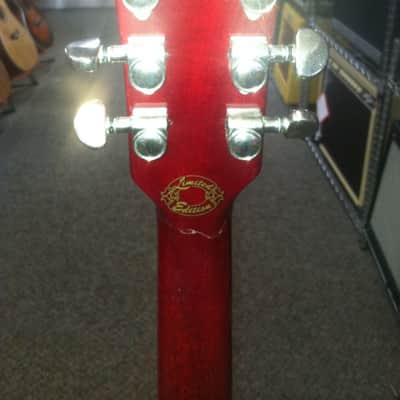 1999 Gibson ES-335 Limited Edition Translucent Red Ebony Fingerboard P-94s OHSC Professionally Repaired Headstock image 12