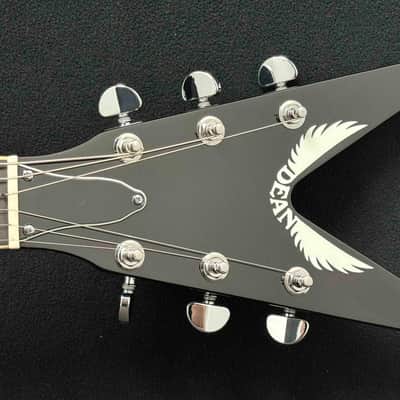 Dean - USA - ML - Patents Pending - Flame Top - Trans Cherry Sunburst - DiMarzio Super Distortion Pickups - Chrome Hardware - Brass V Plate - OHSC - Call for Best Price !!! image 8