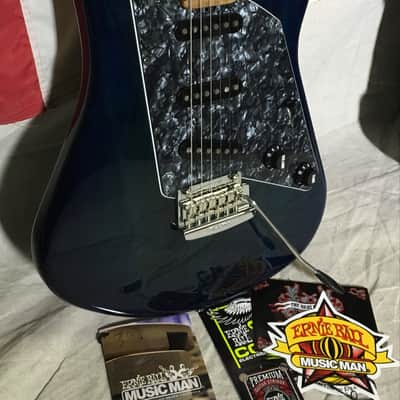 Music Man Albert lee Trans blue roasted Maple Neck Upgrade image 1