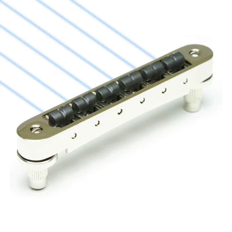 Graph Tech ResoMax NV Bridge 4mm Ghost Piezo Saddles Nickel PN-8843-N0 image 1