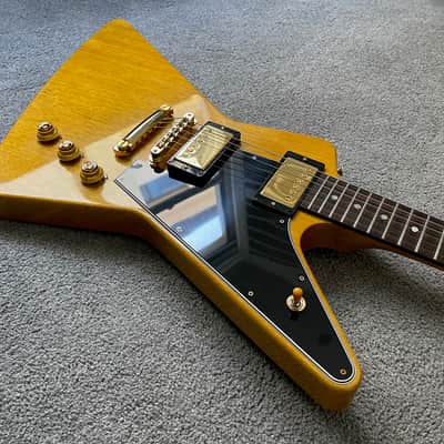 Gibson Custom Shop 1958 Explorer Korina - Black Pickguard image 4