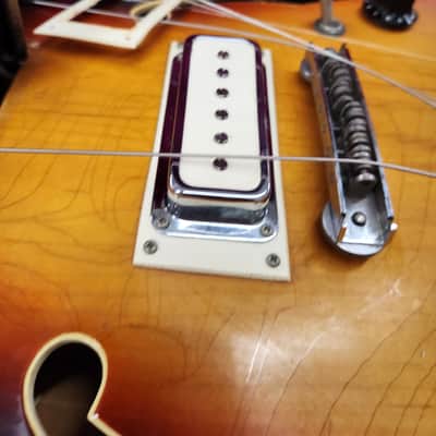 Standel 430-s 1960s - Sunburst rare semi hollow body guitar with csse image 22