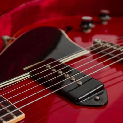 Gibson  ES-330TC Thinline Hollow Body Electric Guitar (1960), ser. #R5071-5, original brown chipboard case. image 14