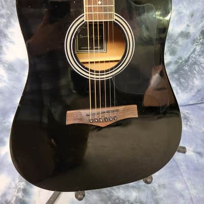 Used Randy Jackson 2014 Limited Edition Studio Series Black Acoustic Electric Guitar Pro Setup New Strings Luthier Project image 2