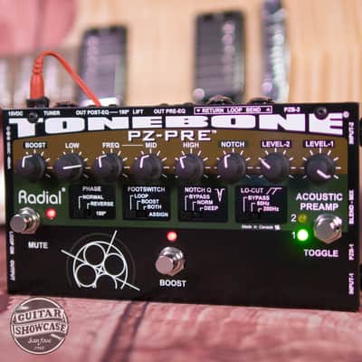 Radial Tonebone PZ-Pre Acoustic Instrument Preamp dual Input w/ EQ Pedal image 1