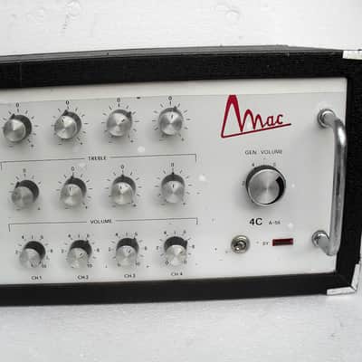 Vintage RARE MAC 4C A56 Tube amp 6 x EL84  Spring Reverb  Made in Italy  1970's image 3