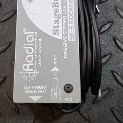 Radial StageBug SB-5 Passive Stereo Laptop DI Sidewinder Recording Unit image 2