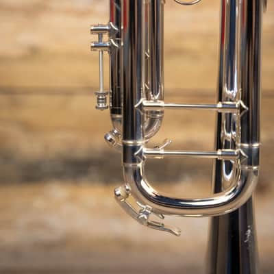 B&S Challenger I 3137-S Bb Trumpet - Silverplated w/ Case image 3