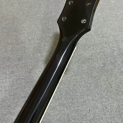 24.75 inch short scale maple electric guitar neck 22 fret black rosewood inlay image 5