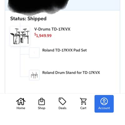 TD-17KVX V-Drum Kit with monitor, rug, and throne image 5