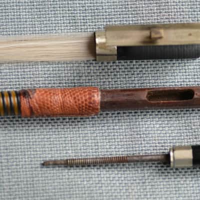 Vintage 1/2 Size Violin Bow branded W. Germany, 53g image 3