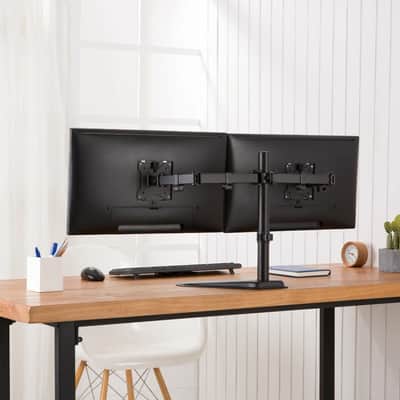 Dual Monitor Studio Desk Mount – Full-Motion 32" Display Stand for Music Production, Mixing & Streaming Setups image 5