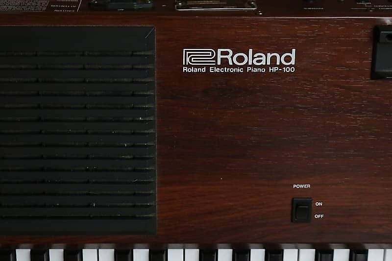 1980s Roland Electronic Piano Piano Plus 100 (HP-100) Brown | Reverb