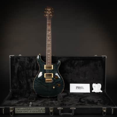 2009 PRS Custom 24 Korina Killer Quilt Artist Top - Black Slate