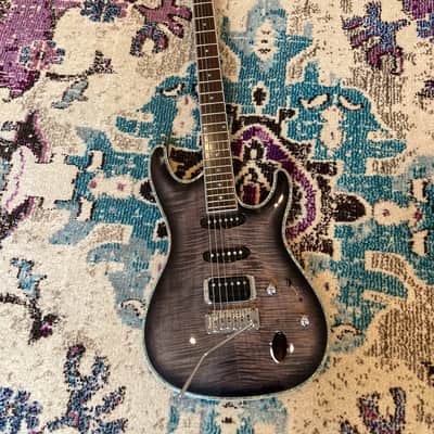Ibanez SAS36FM 2006 - Transparent Grey Flamed Maple - Set Neck image 2