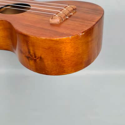 Vintage *RARE* SAM F. CHANG HONOLULU HAWAIIAN KOA 20 3/4” Soprano Ukulele w/Case image 21