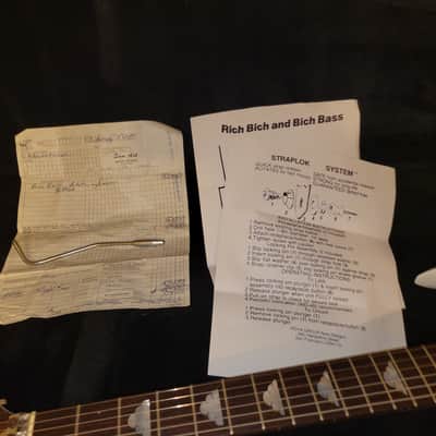 1984 B.C. Rich Bich guitar white Dimarzios Kahler 2-owners EXCELLENT condition Original Receipt!!! image 5