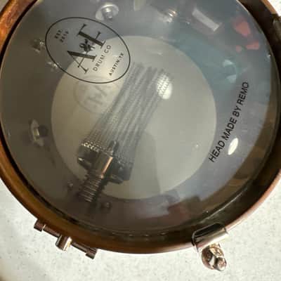 A&F Drum Company Raw Steel Snare Drum - 4 x 6-inch image 5