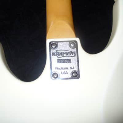 Kramer USA/Japan vintage 1980's Aged Vintage White image 3
