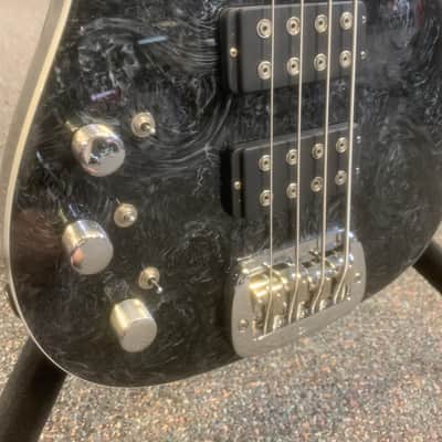 G&L ASAT Bass Left Handed Black Swirl Rare image 3