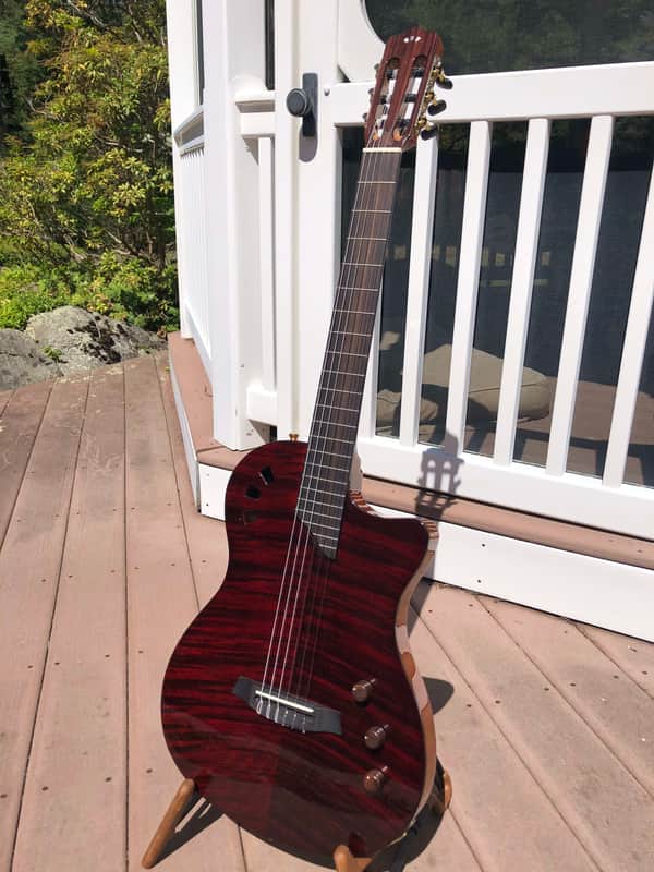Cordoba Limited Edition Stage Nylon-string Acoustic-electric Guitar Garnet w/Padded Gig Bag image 1