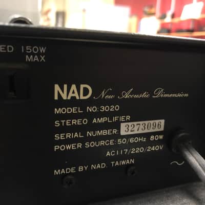 NAD 3020 Series 20 Integrated Amplifier (1980-88) image 5