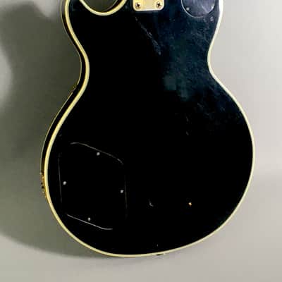 Vintage 1969 Matsumoku MIJ Aspen Single Cut Les Paul Piano Black LP Aged Gold HSC 7.1 lb image 8