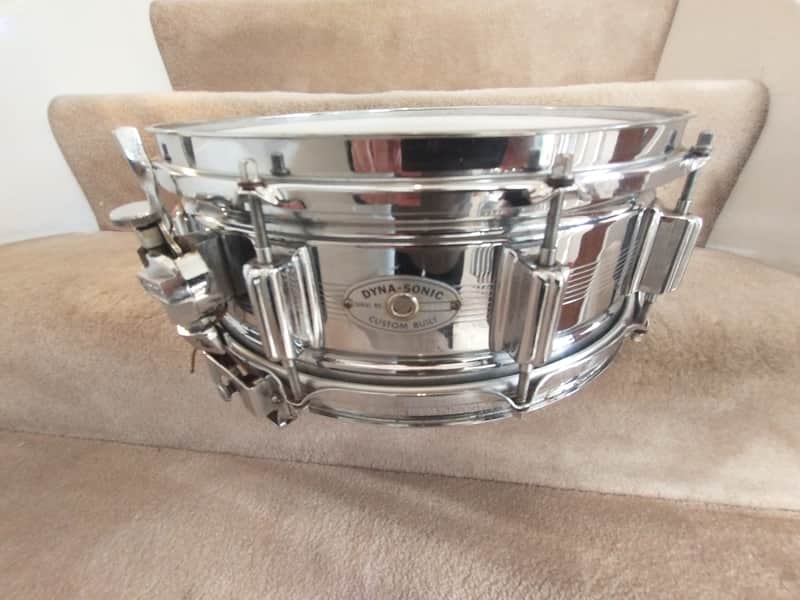 Rogers Vintage 7 line Dynasonic chrome over brass snare drum 1963/64 Cleveland SN 5244! image 1