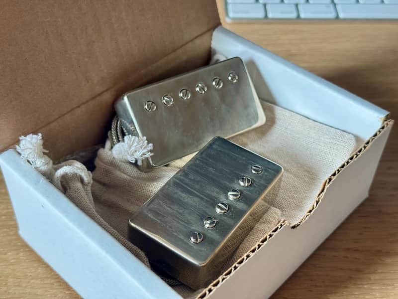 Ron Ellis Signature PAF Pickups Set Nickel Aged image 1