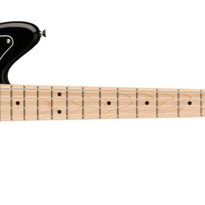 Squier Affinity Series Jaguar Bass H Maple FB Black Pickguard Black image 1
