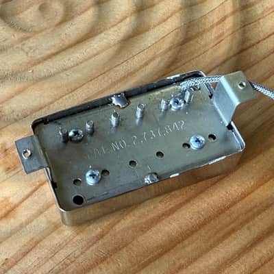 Vintage 1970's or 1980's Gibson Pat. No. 2,737,842 Humbucker Pickup - Chrome image 3