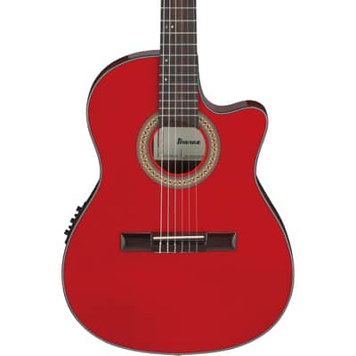 Ibanez GA35TCE GA Classical Acoustic Electric Guitar - Sapphire Red High Gloss image 1