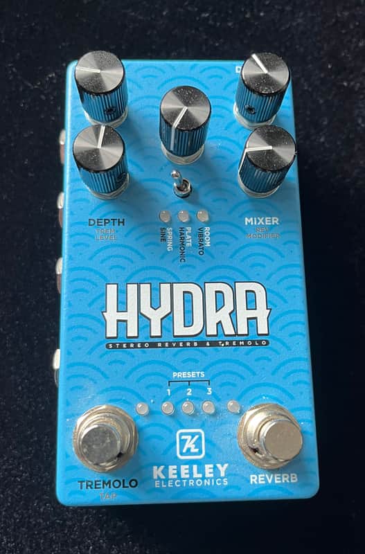 Keeley Hydra Stereo Reverb & Tremolo 2020 - Present - Blue image 1
