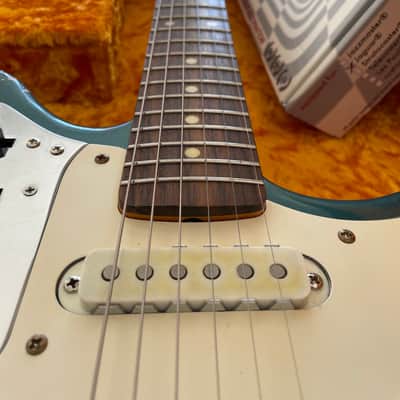 MJT Jaguar 2020 - Ocean Turquoise 60's Clone - John Frusciante Vibes Leslee onboard Seymour Duncan Fender parts Musikraft Neck image 15