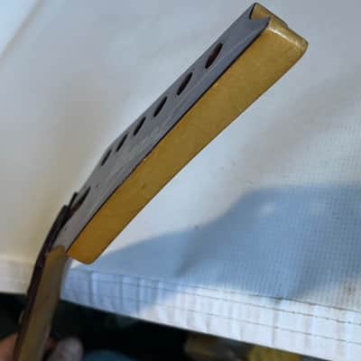 1991 Japan Ibanez RG560 Wizard 24 Fret Guitar Neck Floyd Ready (Repaired) Violet Pearl image 5