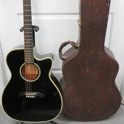 Alvarez Kazuo Yairi WY-1BK Black Acoustic/Electric Guitar w/ Hard Case image 1