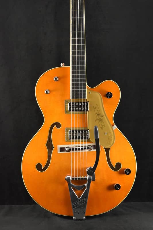 Mint Gretsch G6120T-59 Vintage Select Edition '59 Chet Atkins Vintage Orange Stain Lacquer image 1